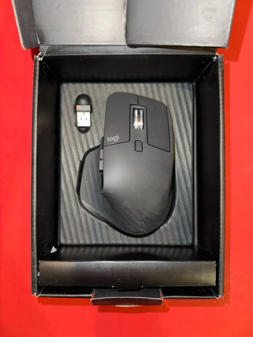 Logitech MX Master 3 Black Wireless Mouse w/USB Receiver TESTED READ